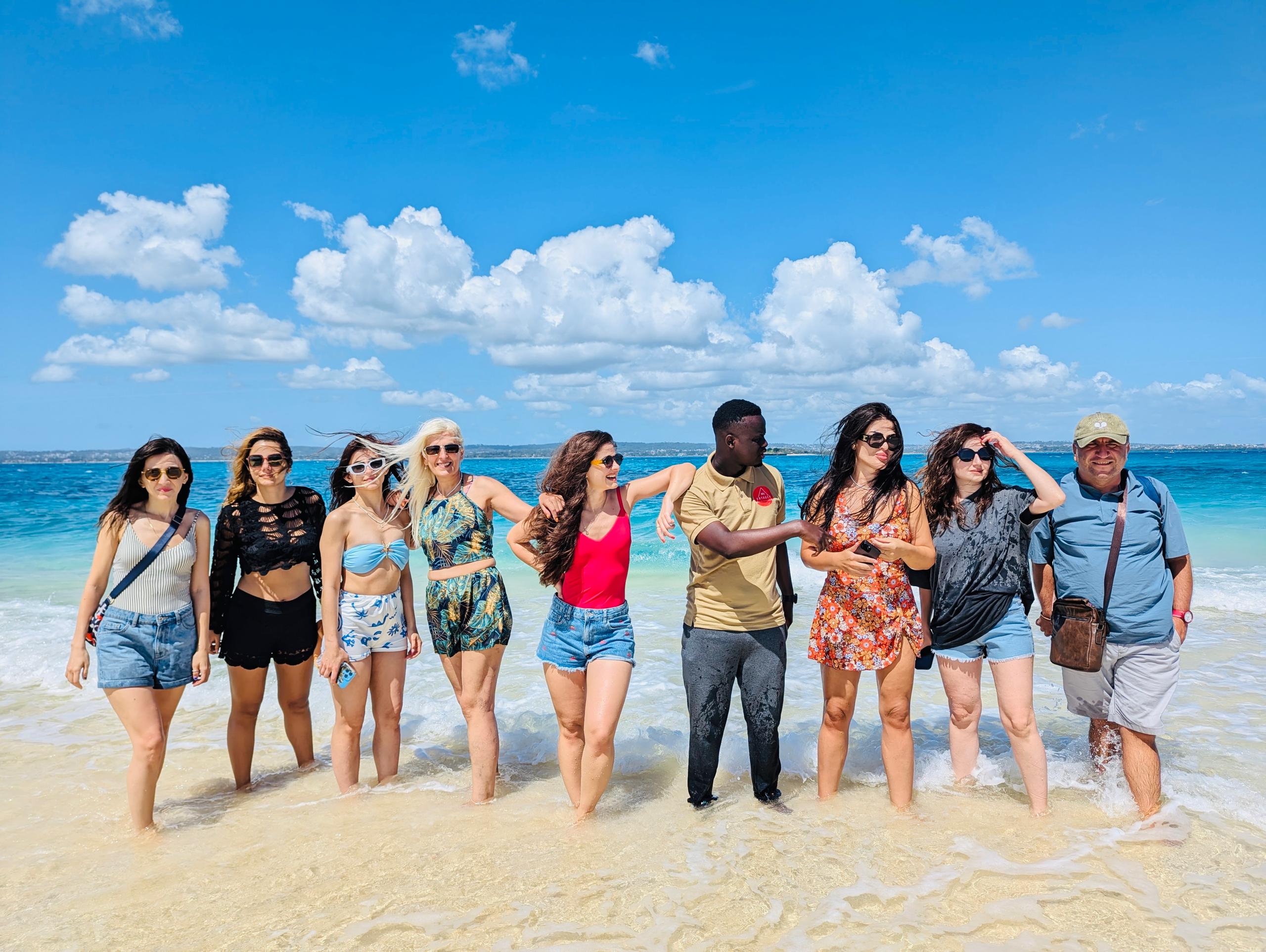 Redempotius Nalisis with One of Big Group at Zanzibar